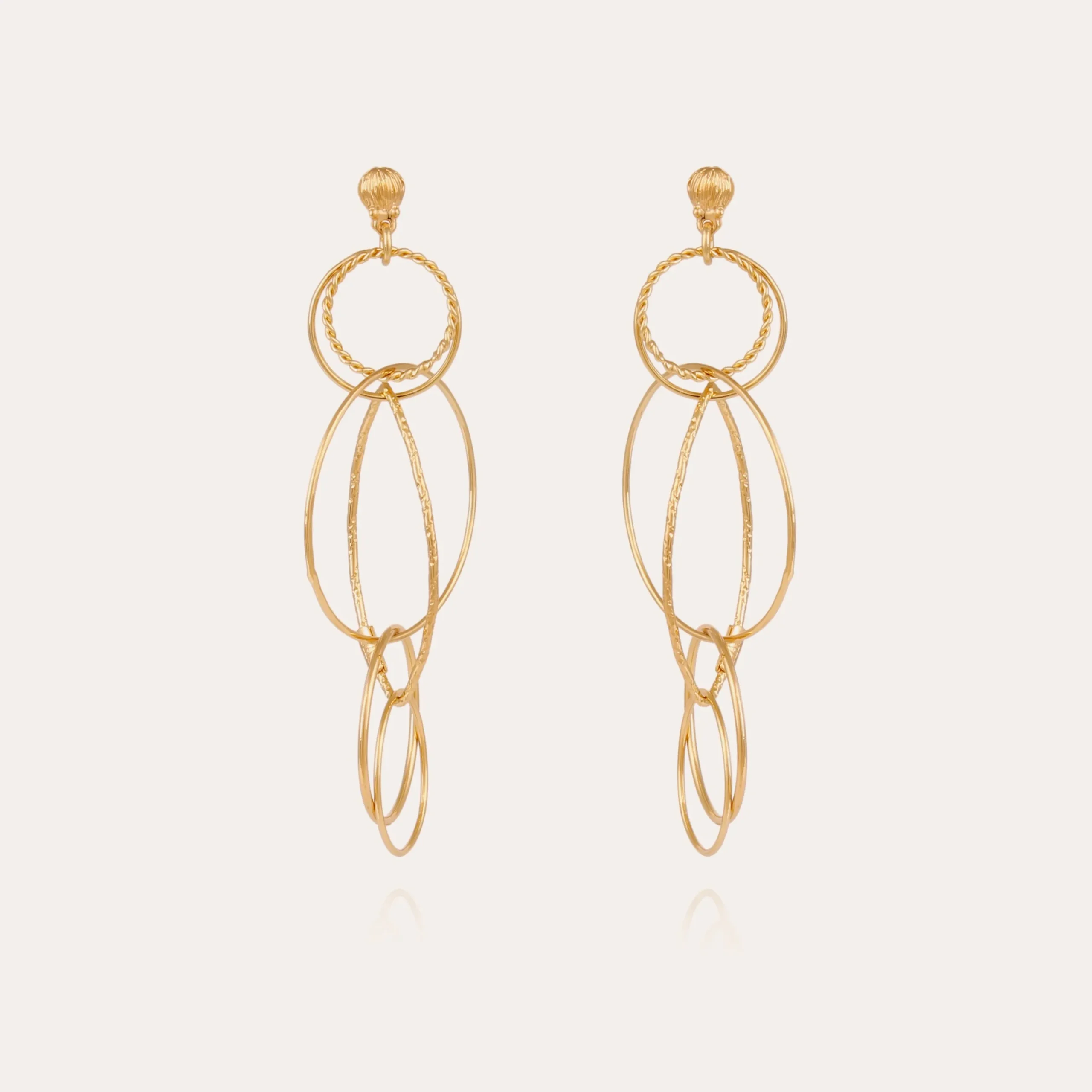 Boucles d'oreilles Torsade Multi petit modèle