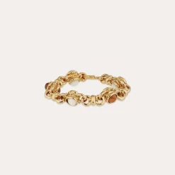 Bracelet Amarante multi - Nacre blanche et bois