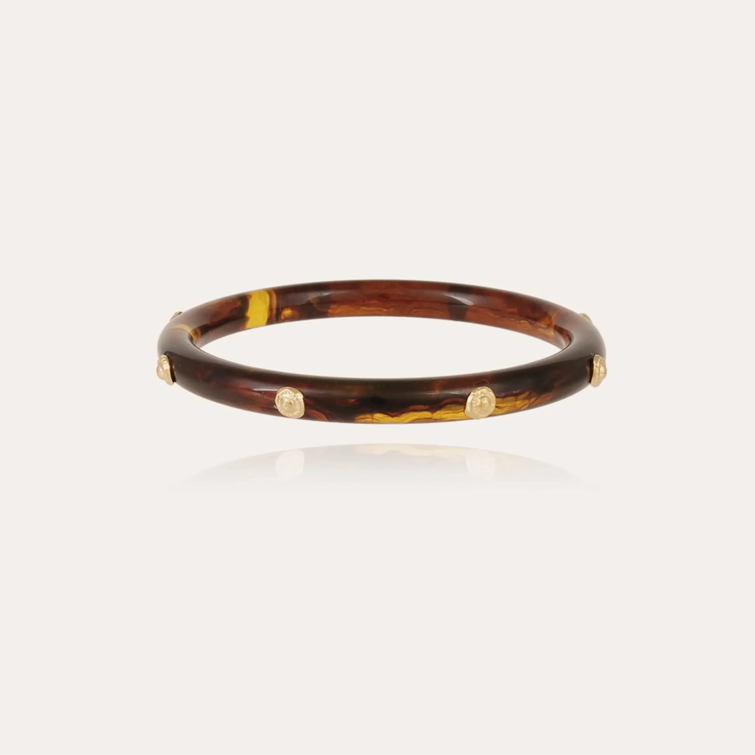 Bracelet Caftan acétate - Marron