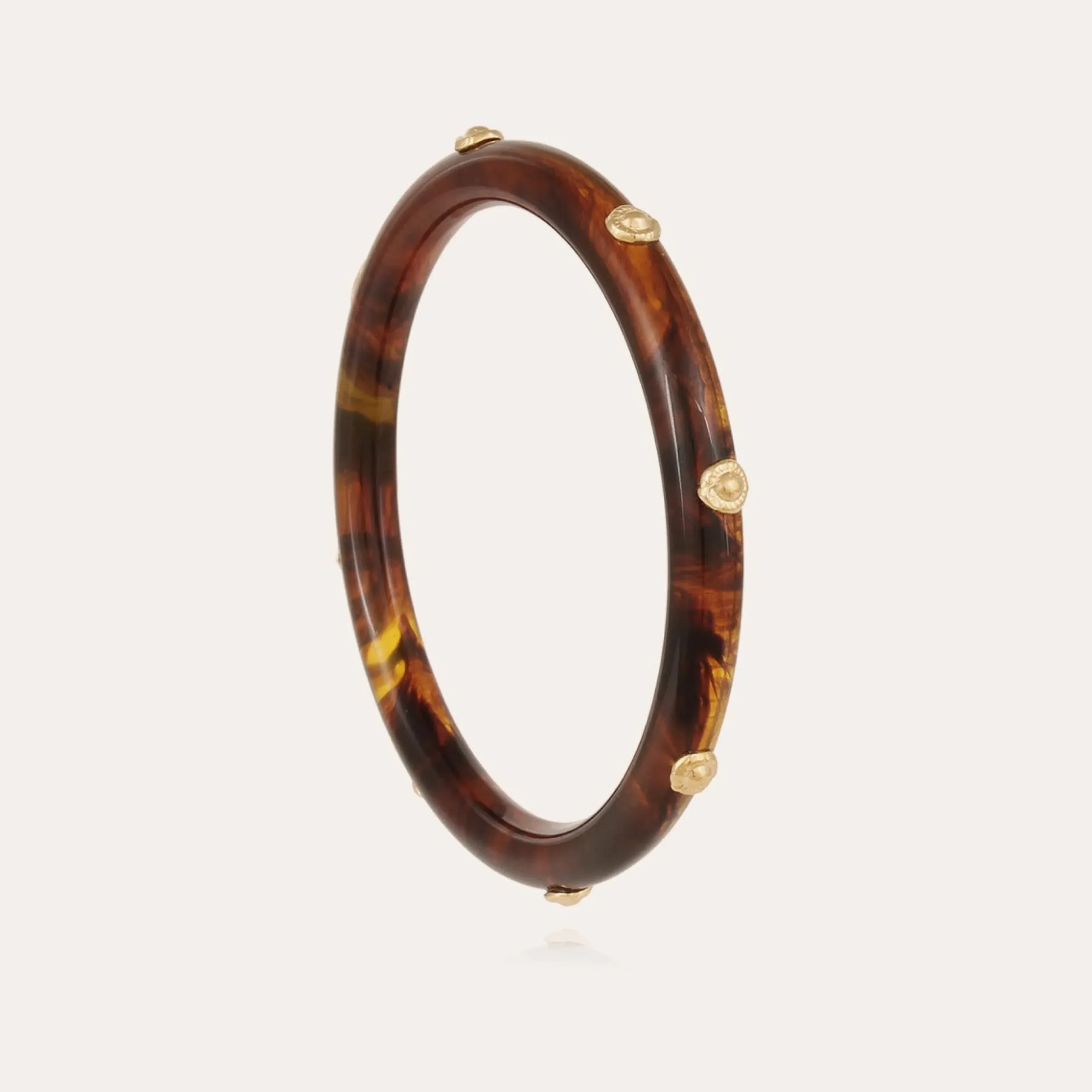Bracelet Caftan acétate - Marron