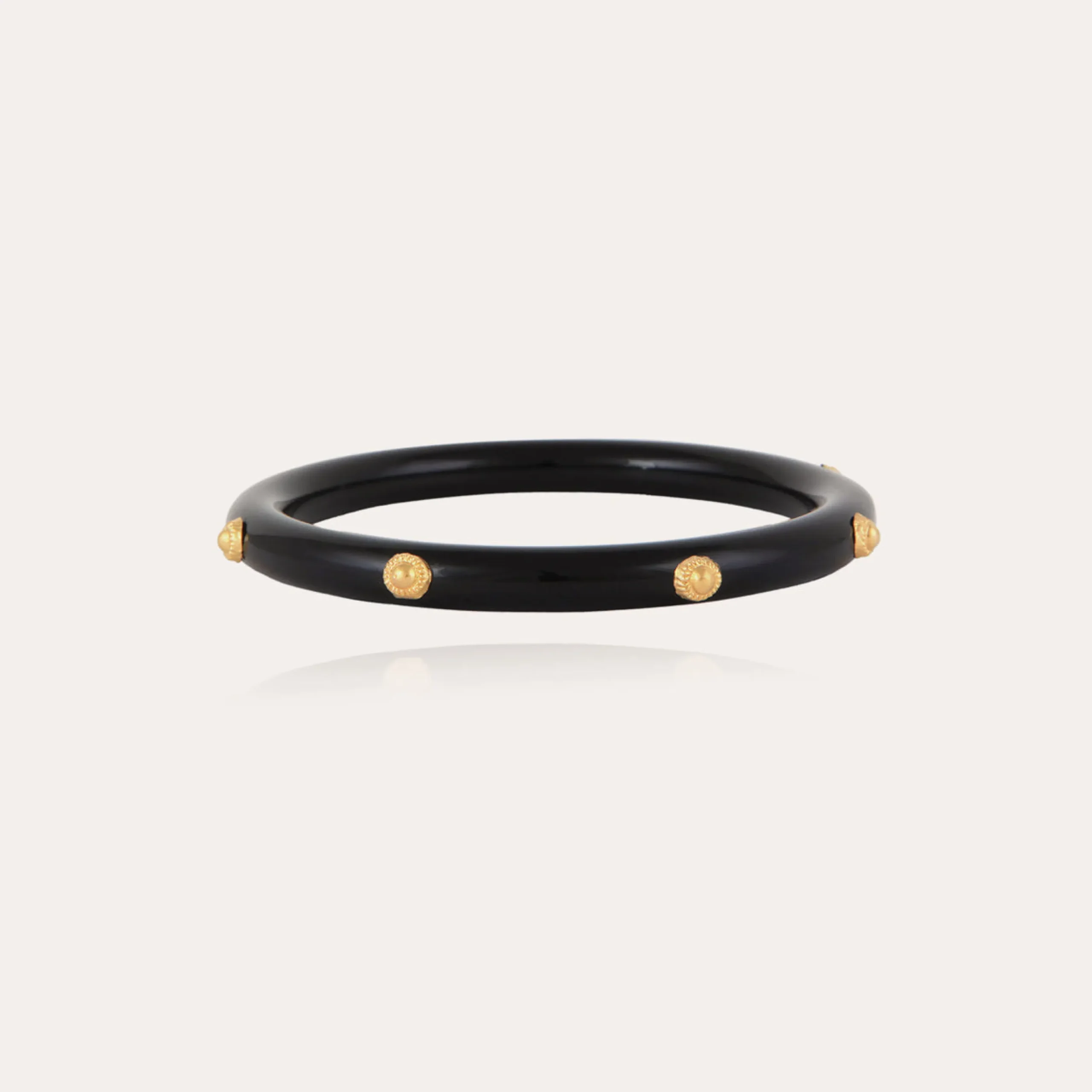 Bracelet Caftan acétate - Noir