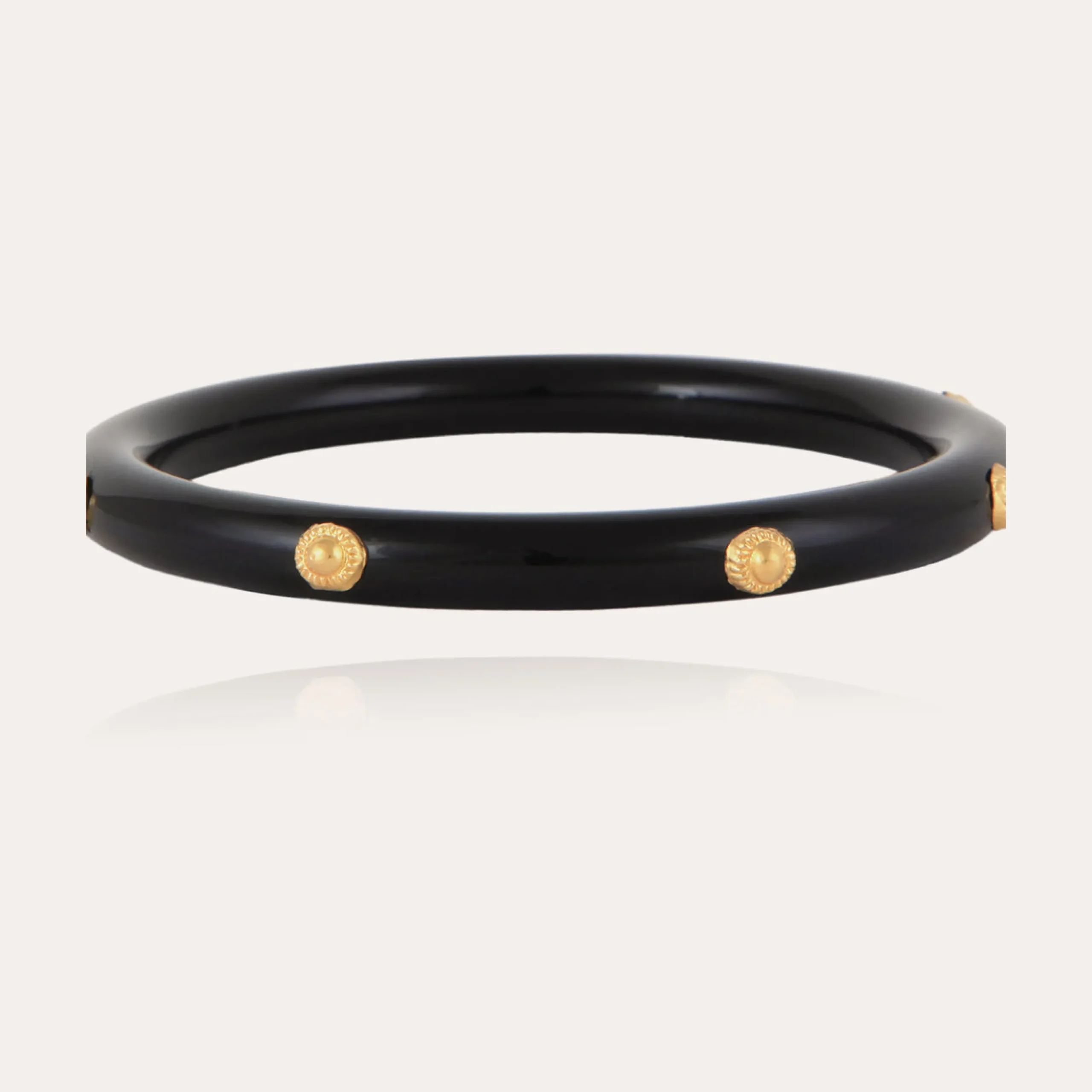 Bracelet Caftan acétate - Noir