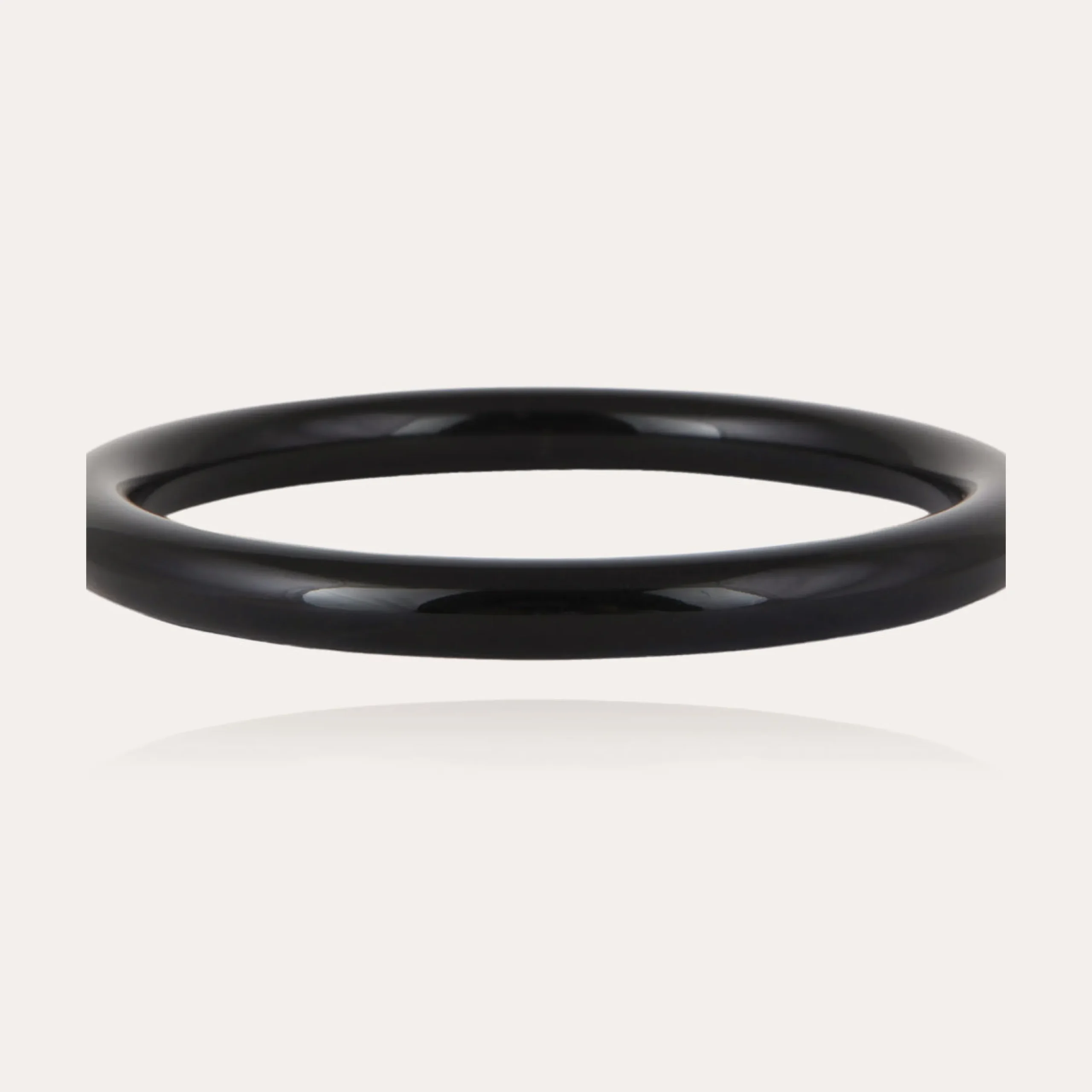 Bracelet Caftan acétate - Noir