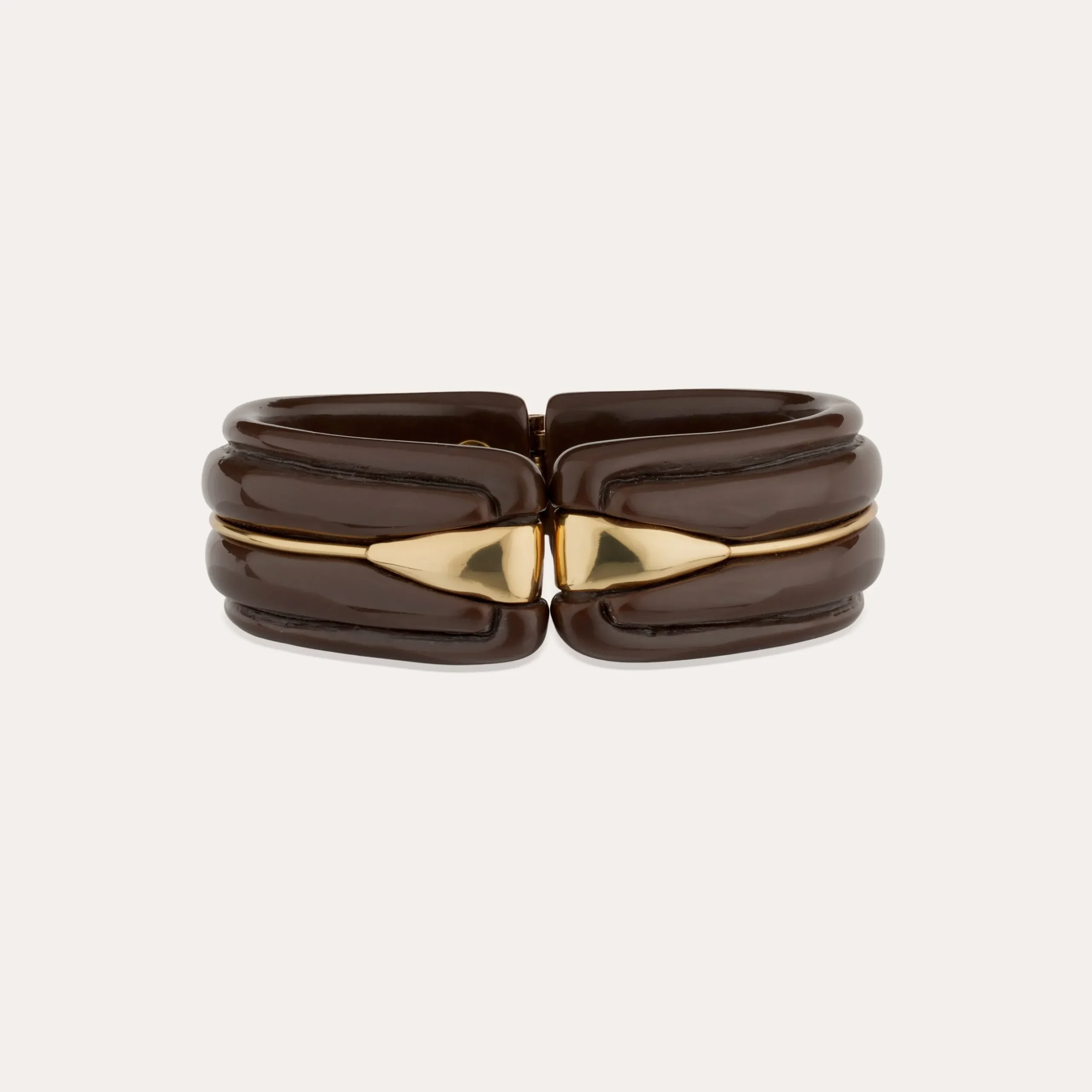 Bracelet Ecume acetate - Marron