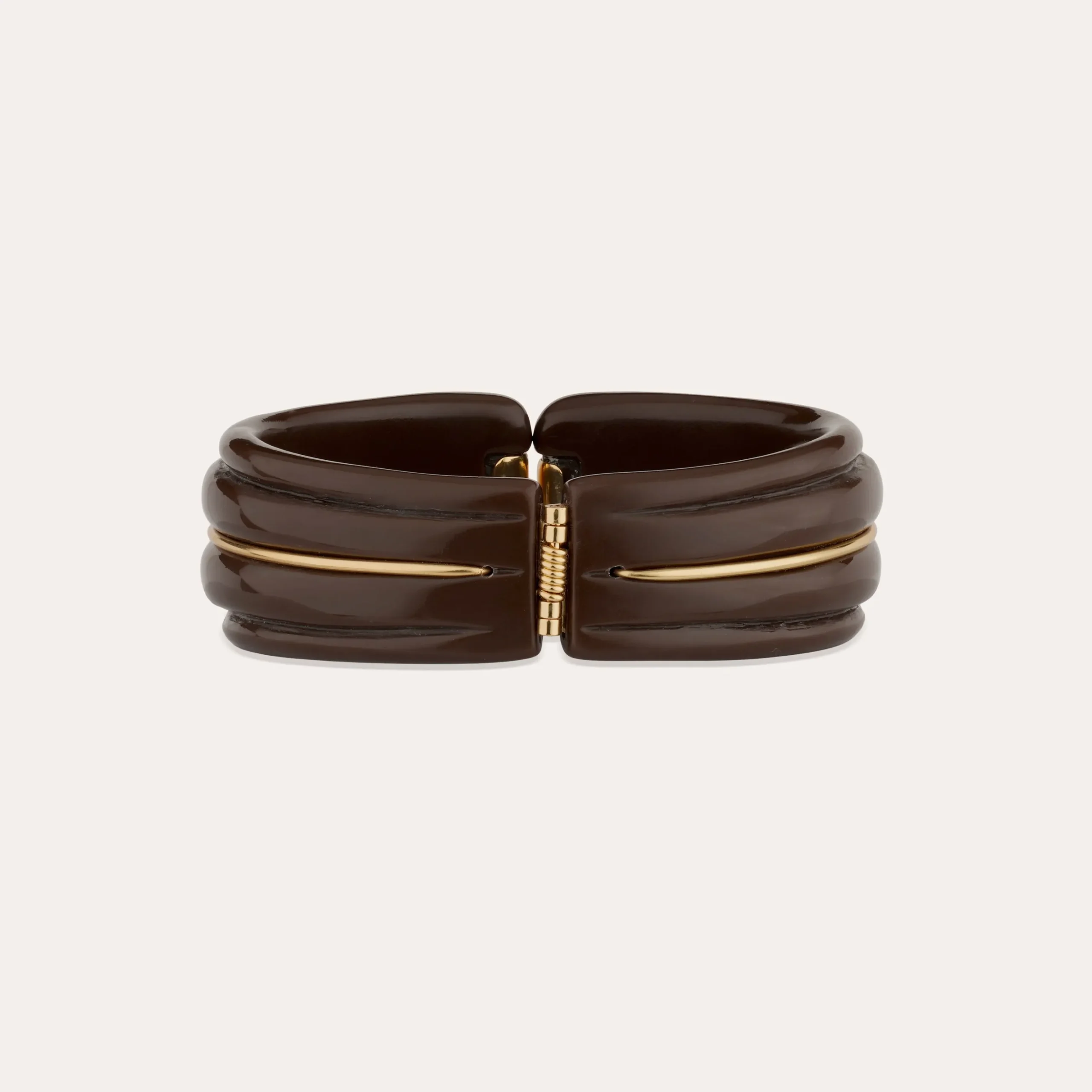 Bracelet Ecume acetate - Marron