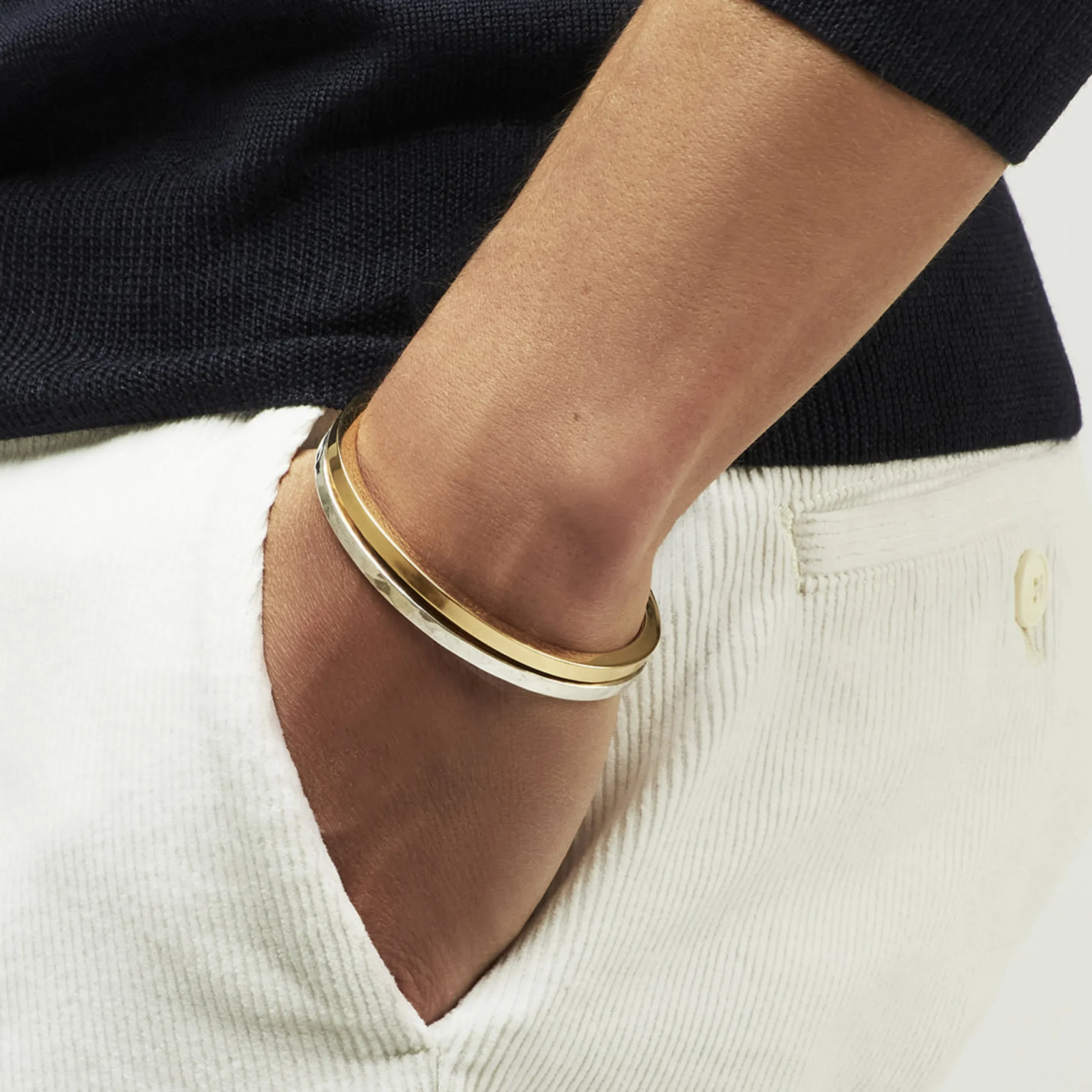 Bracelet Eliot martelé
