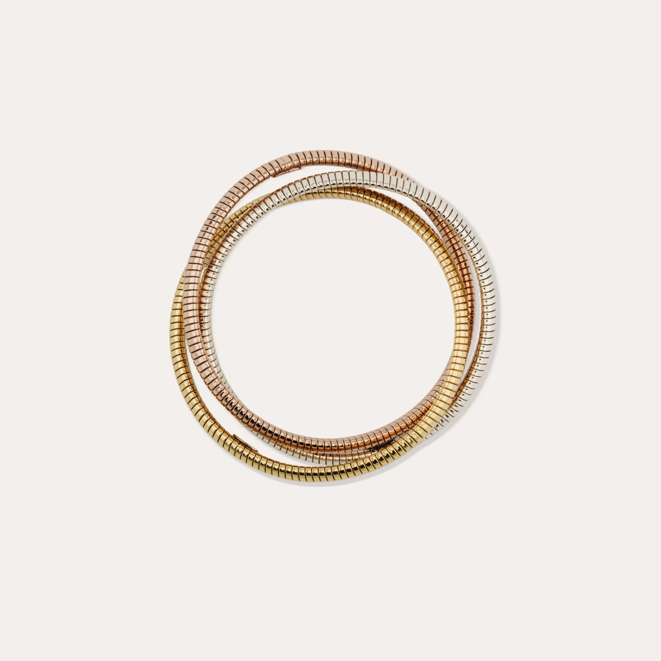 Bracelet Infinity trois rangs petit modèle bicolore