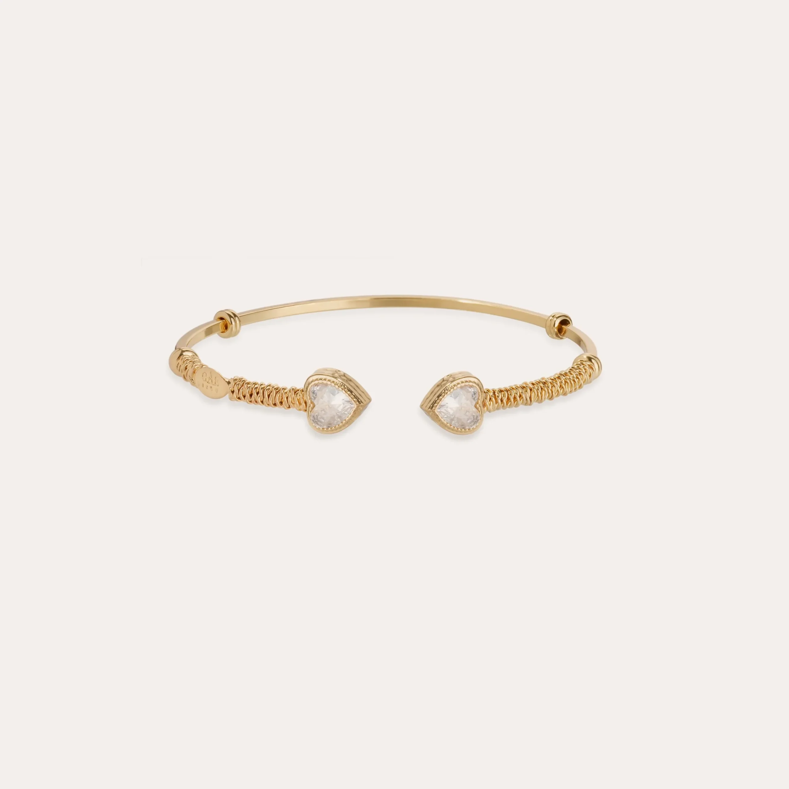 Bracelet jonc Duality Amore strass