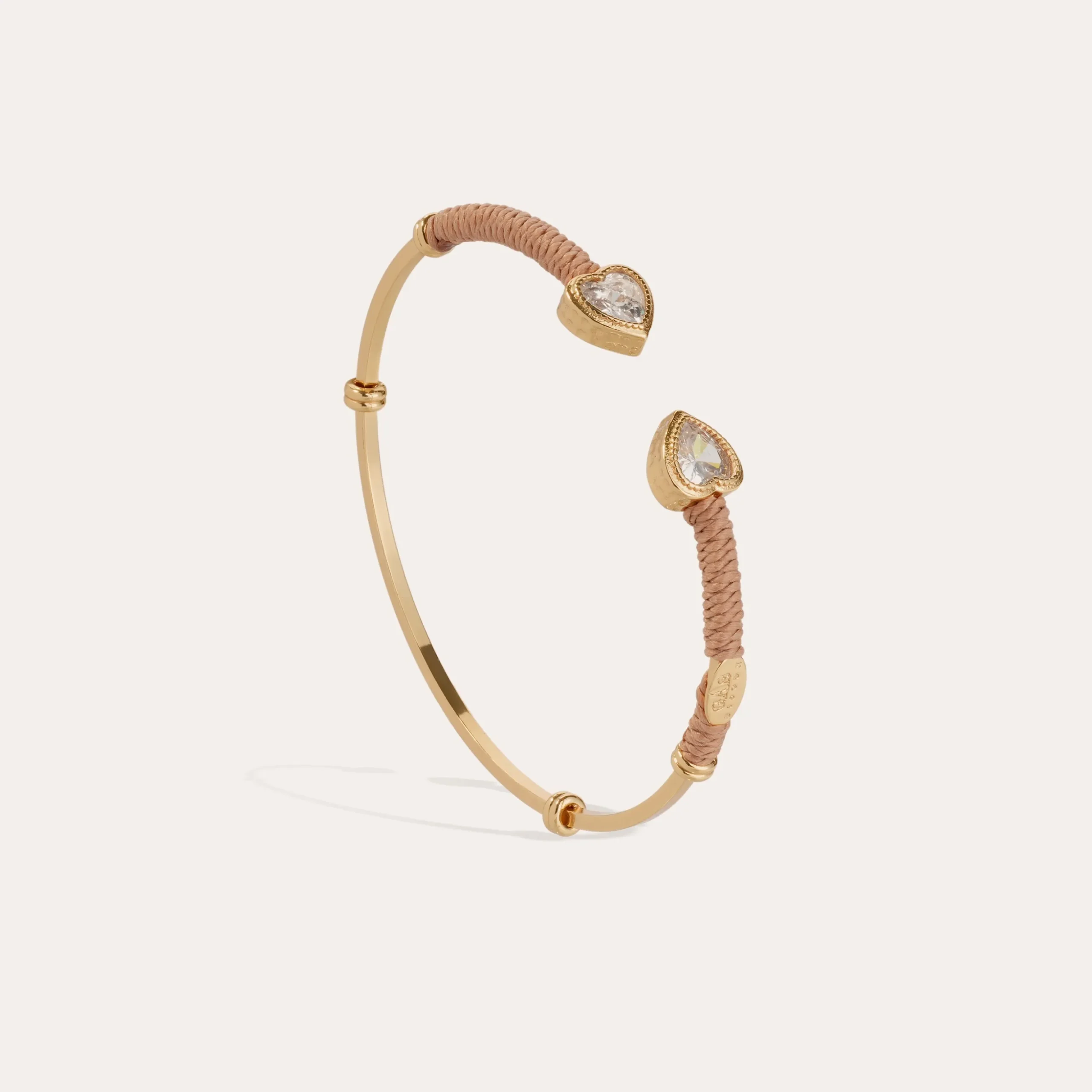 Bracelet jonc Duality Amore strass