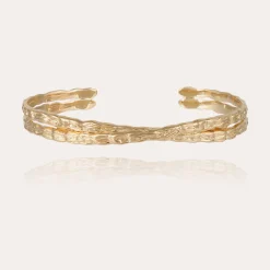 Bracelet jonc Liane croisé grand modèle