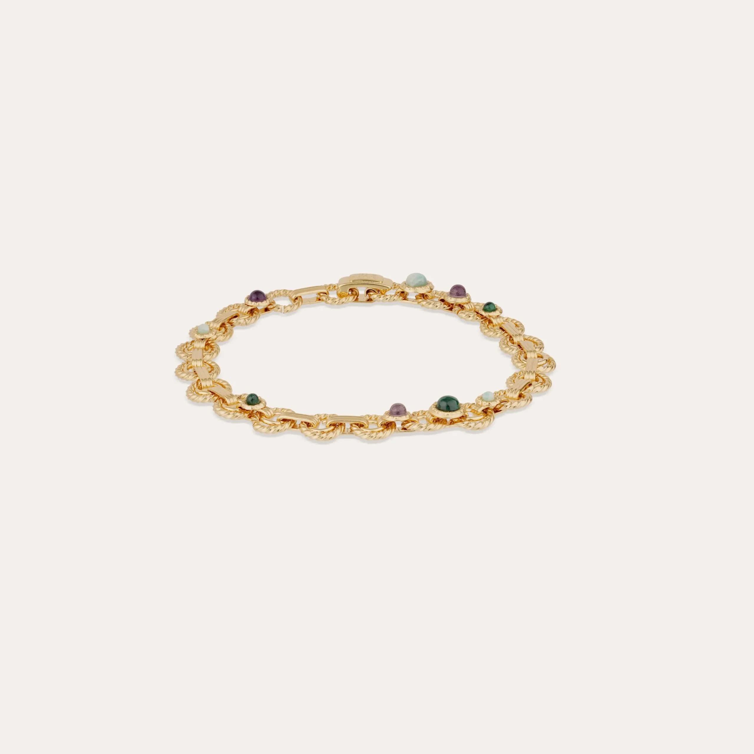Bracelet Mistral - Malachite, Amazonite & Améthyste