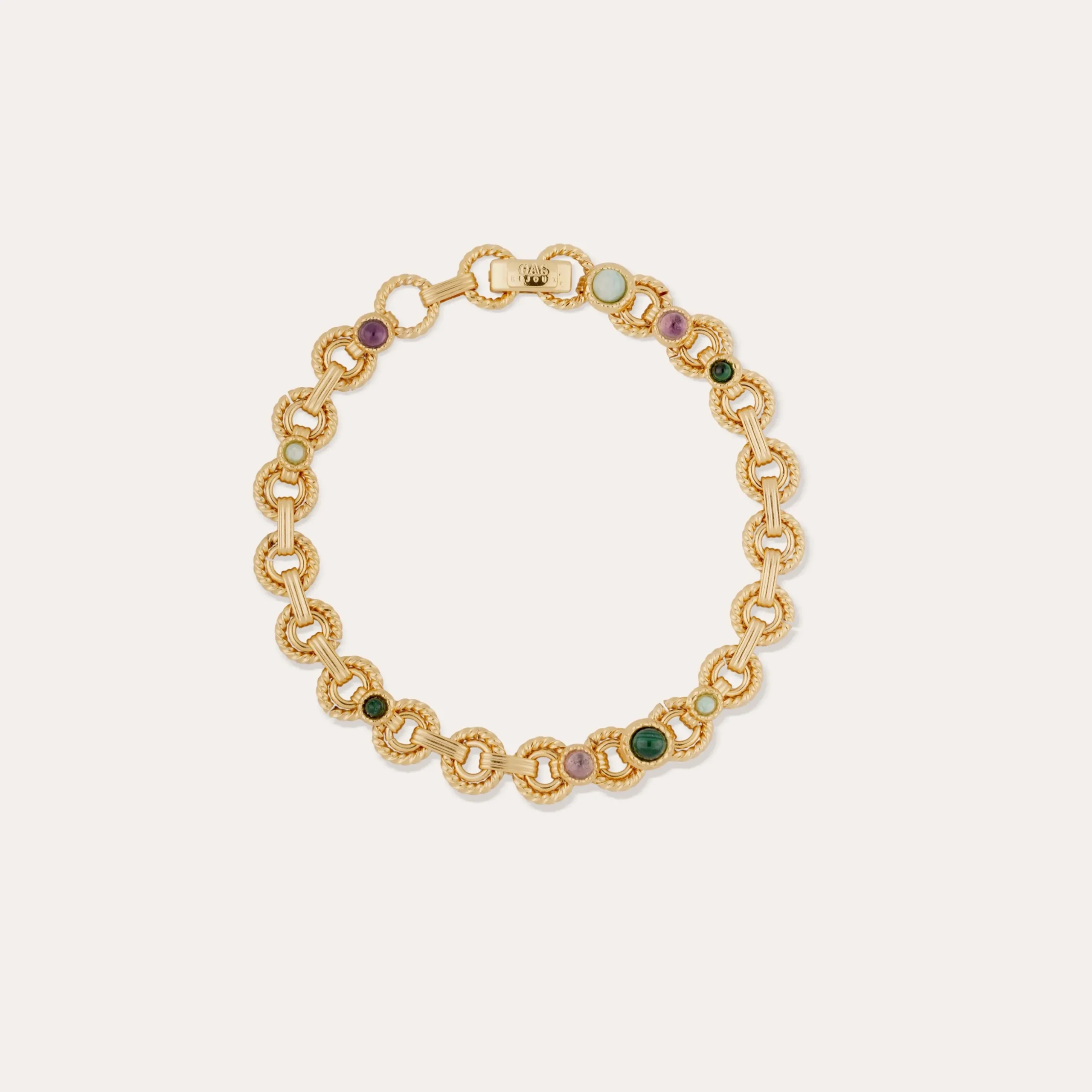 Bracelet Mistral - Malachite, Amazonite & Améthyste