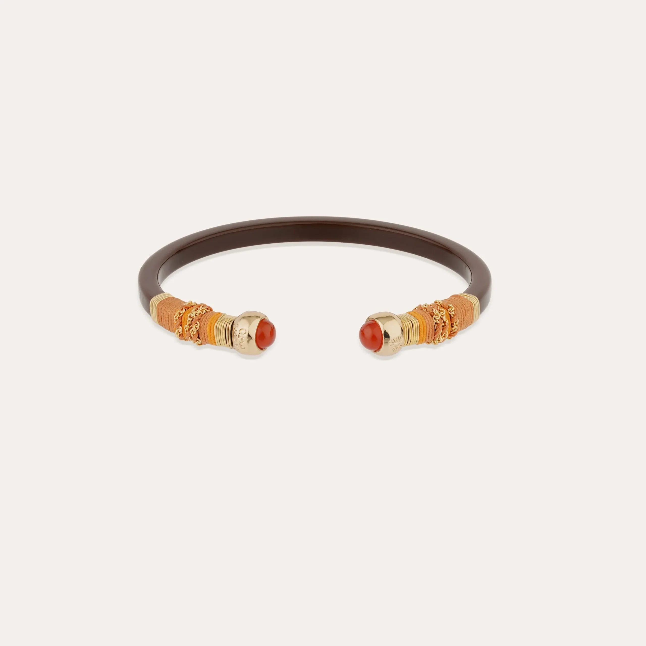 Bracelet Sari acétate - Marron
