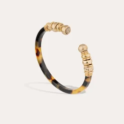 Bracelet Sari strass acétate - Écaille