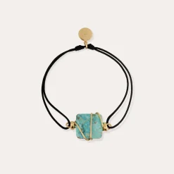 Bracelet Square mini lien - Turquoise