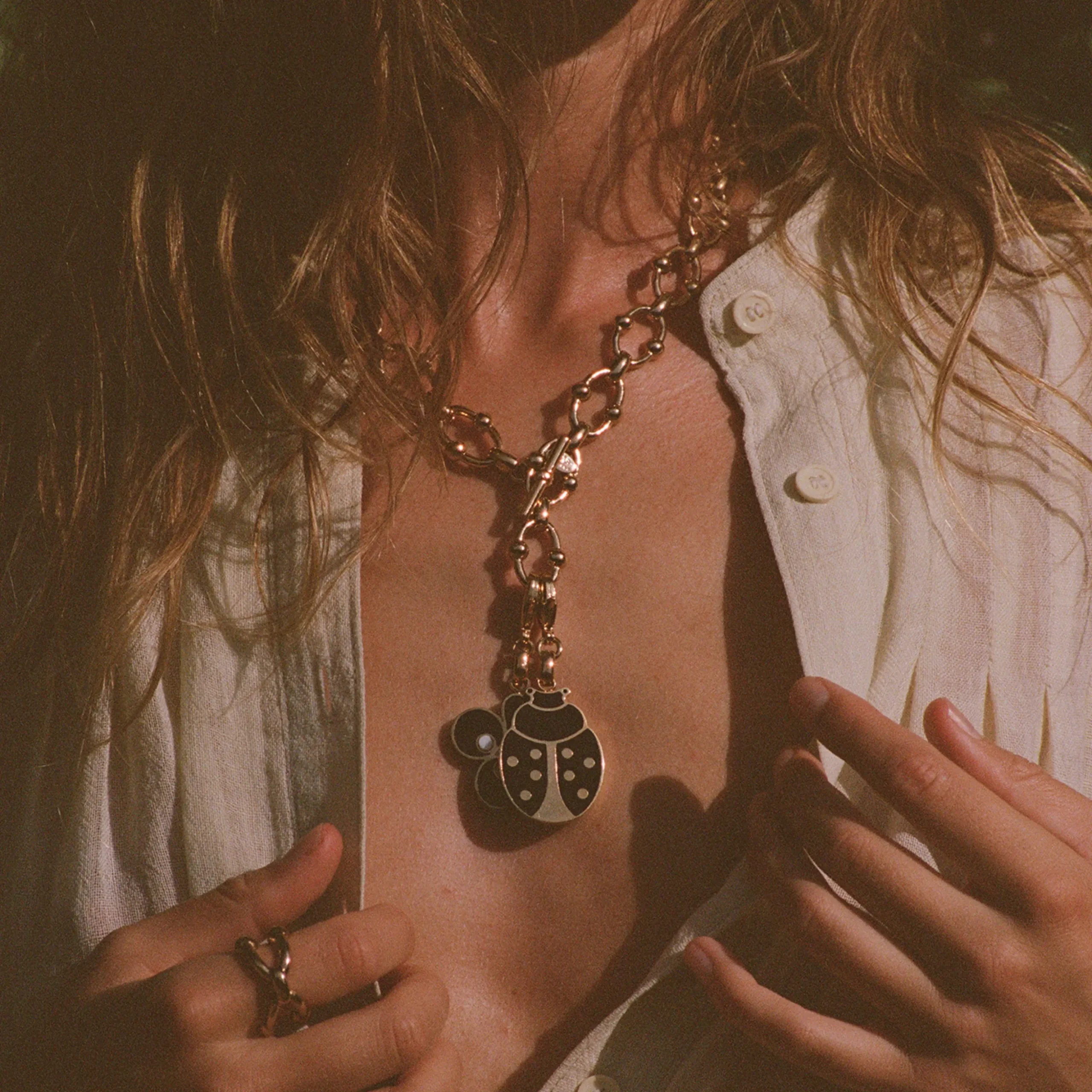 Charm pendentif Mirage Coccinelle émail grand modèle