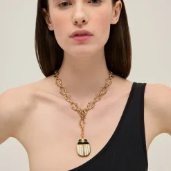 Charm pendentif Mirage Scarabée émail grand modèle