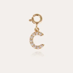 Charms pendentif lettre C strass