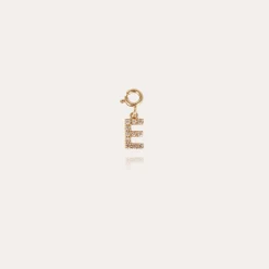 Charms pendentif lettre E strass