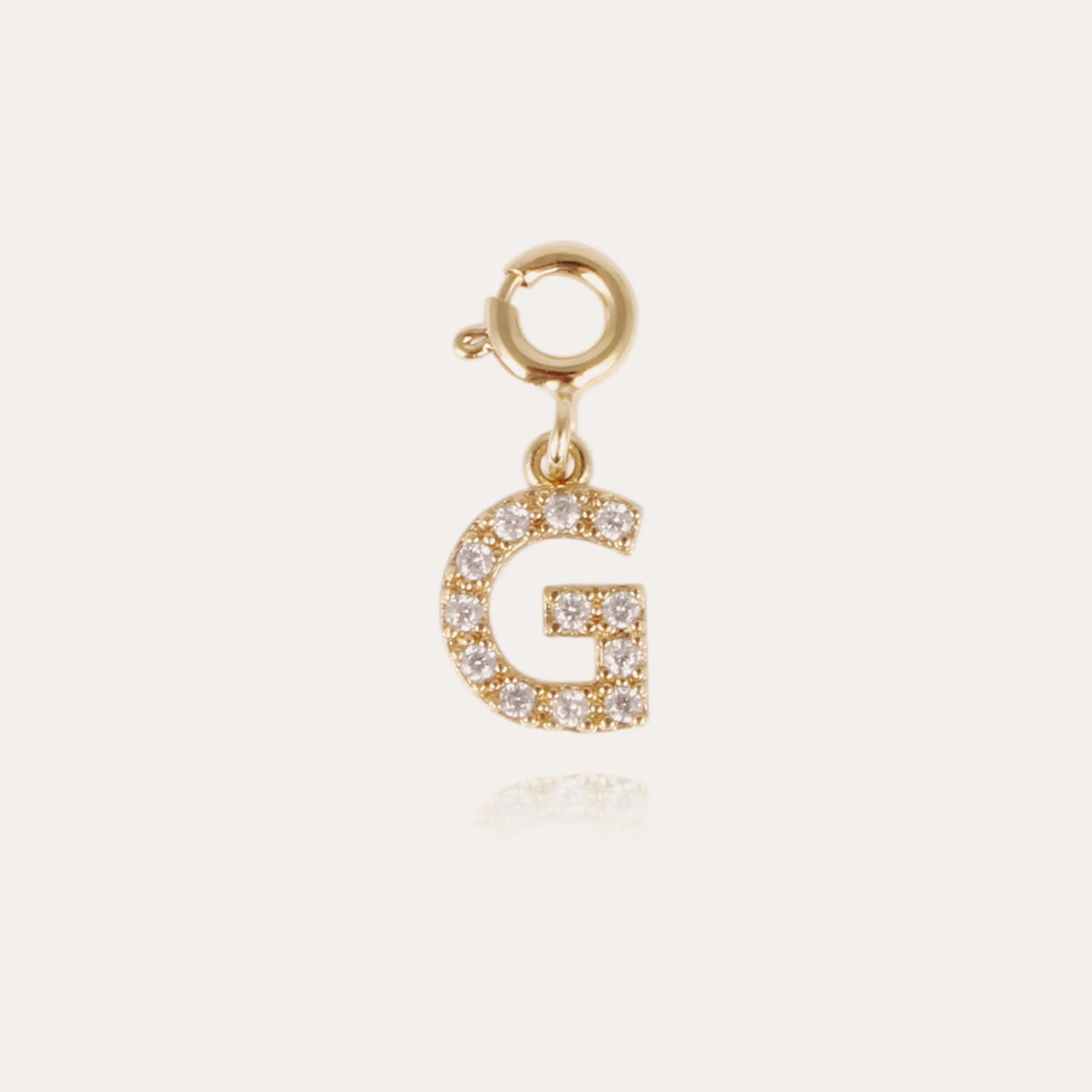 Charms pendentif lettre G strass