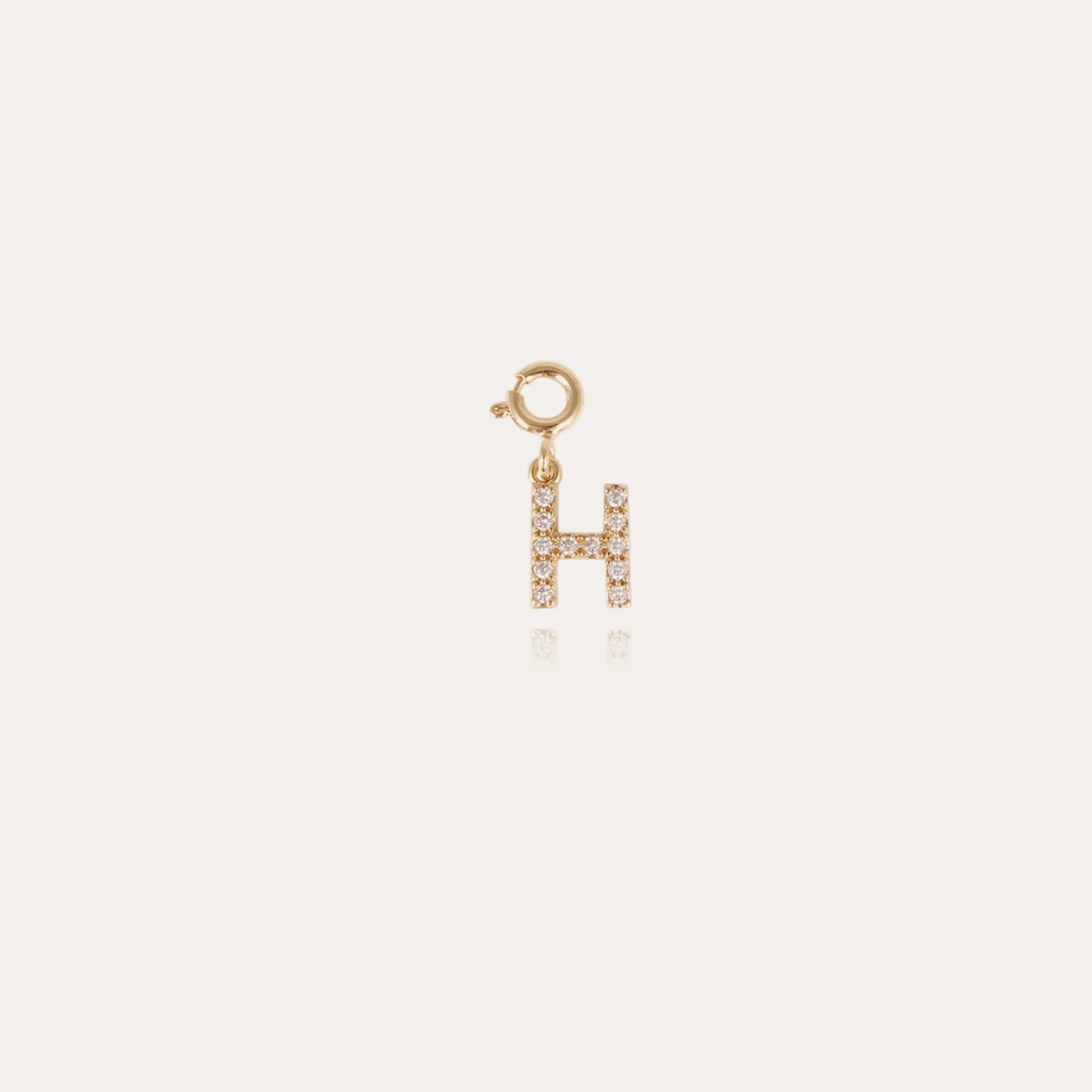 Charms pendentif lettre H strass