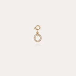 Charms pendentif lettre O strass