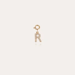 Charms pendentif lettre R strass