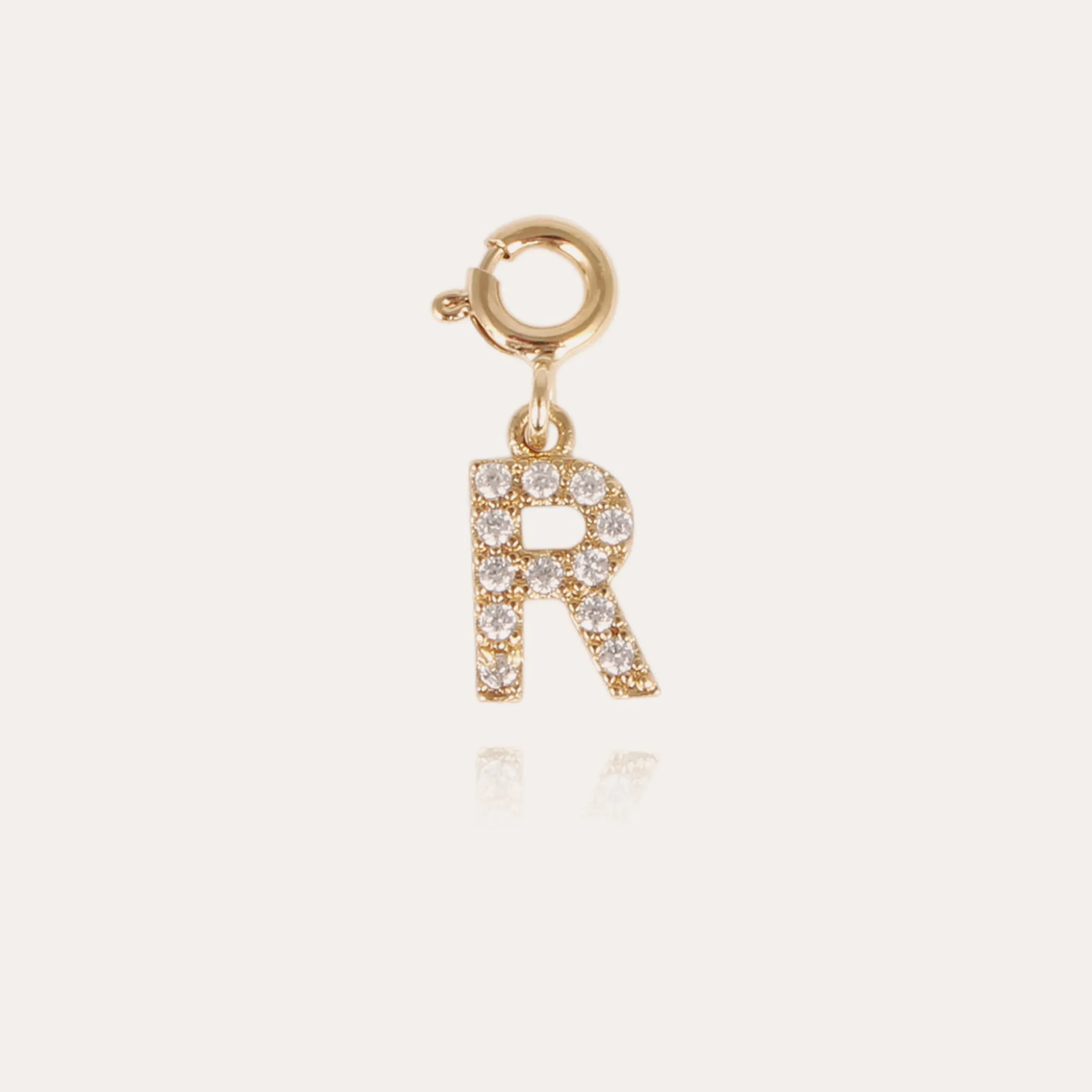 Charms pendentif lettre R strass