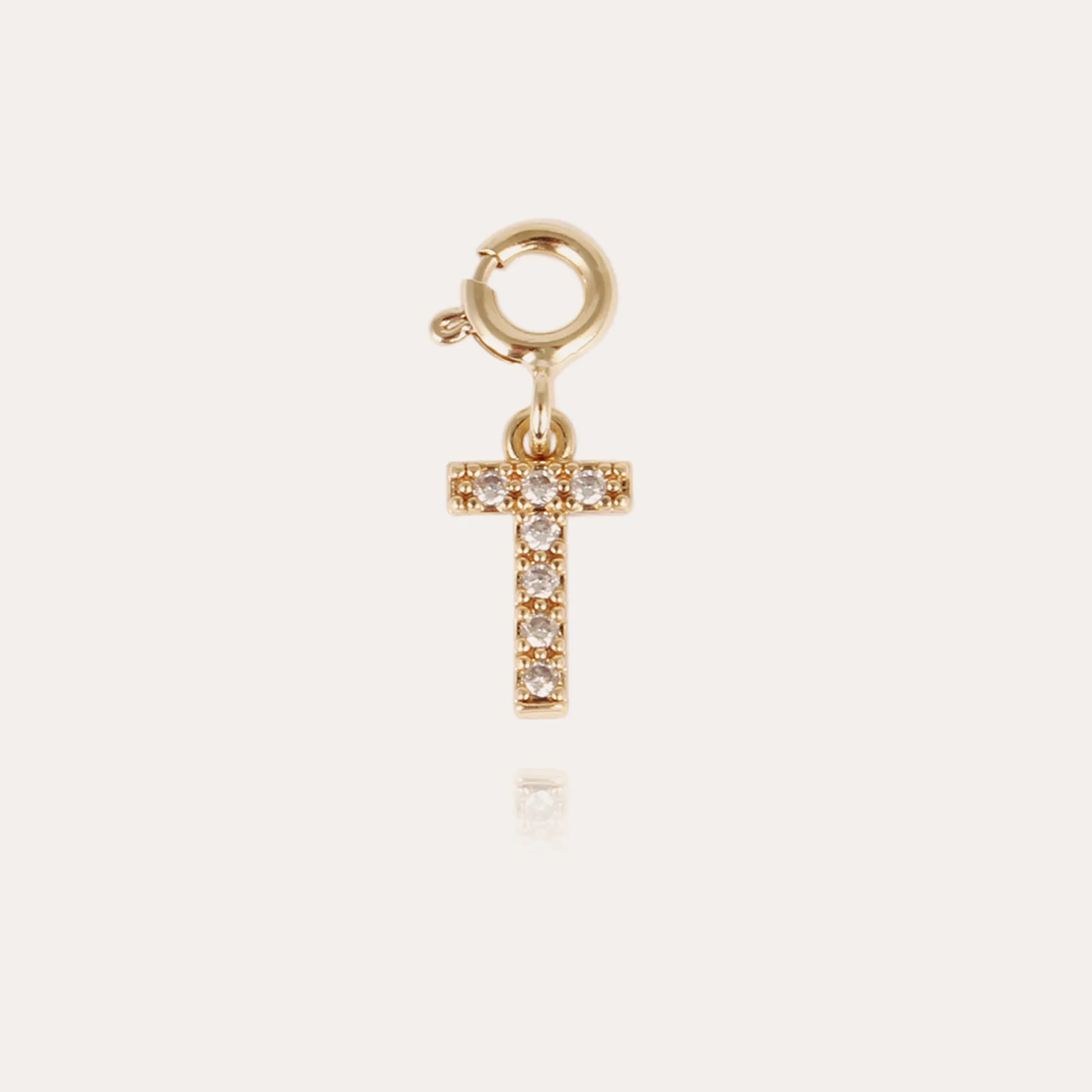 Charms pendentif lettre T strass