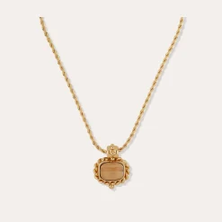 Collier Amarante - Bois