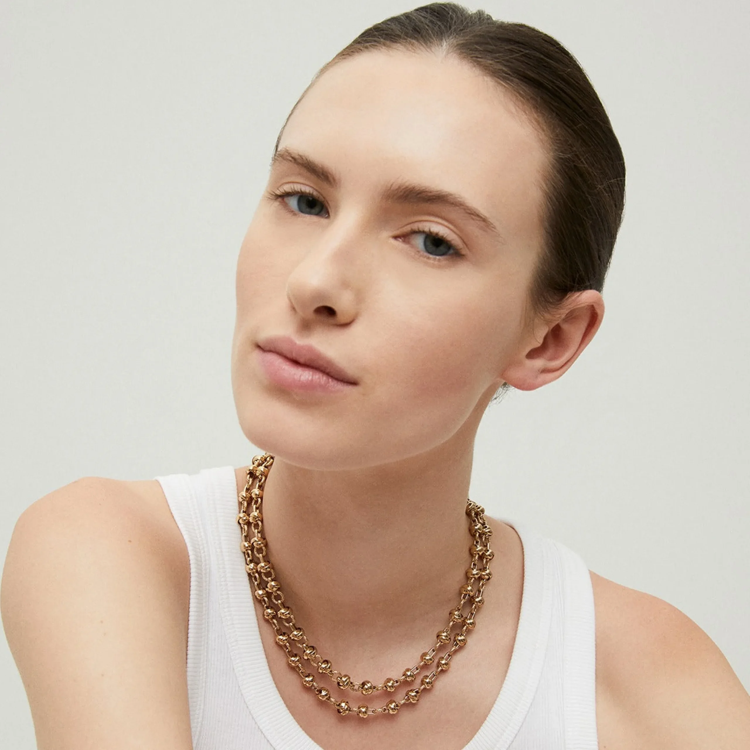 Collier Atik chaîne double