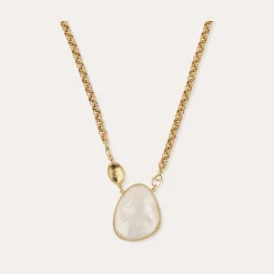 Collier Billy Silia grand modèle - Nacre blanche