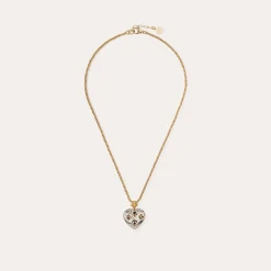 Collier Coracao petit modèle bicolore