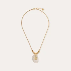Collier Galet - Cristal de roche