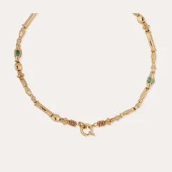 Collier Kali cabochons - Turquoise