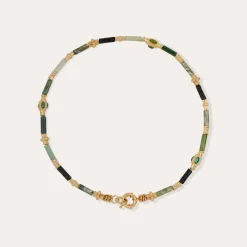 Collier Kali - Vessonite & Fluorine