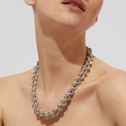 Collier Maille rond entrecroisé