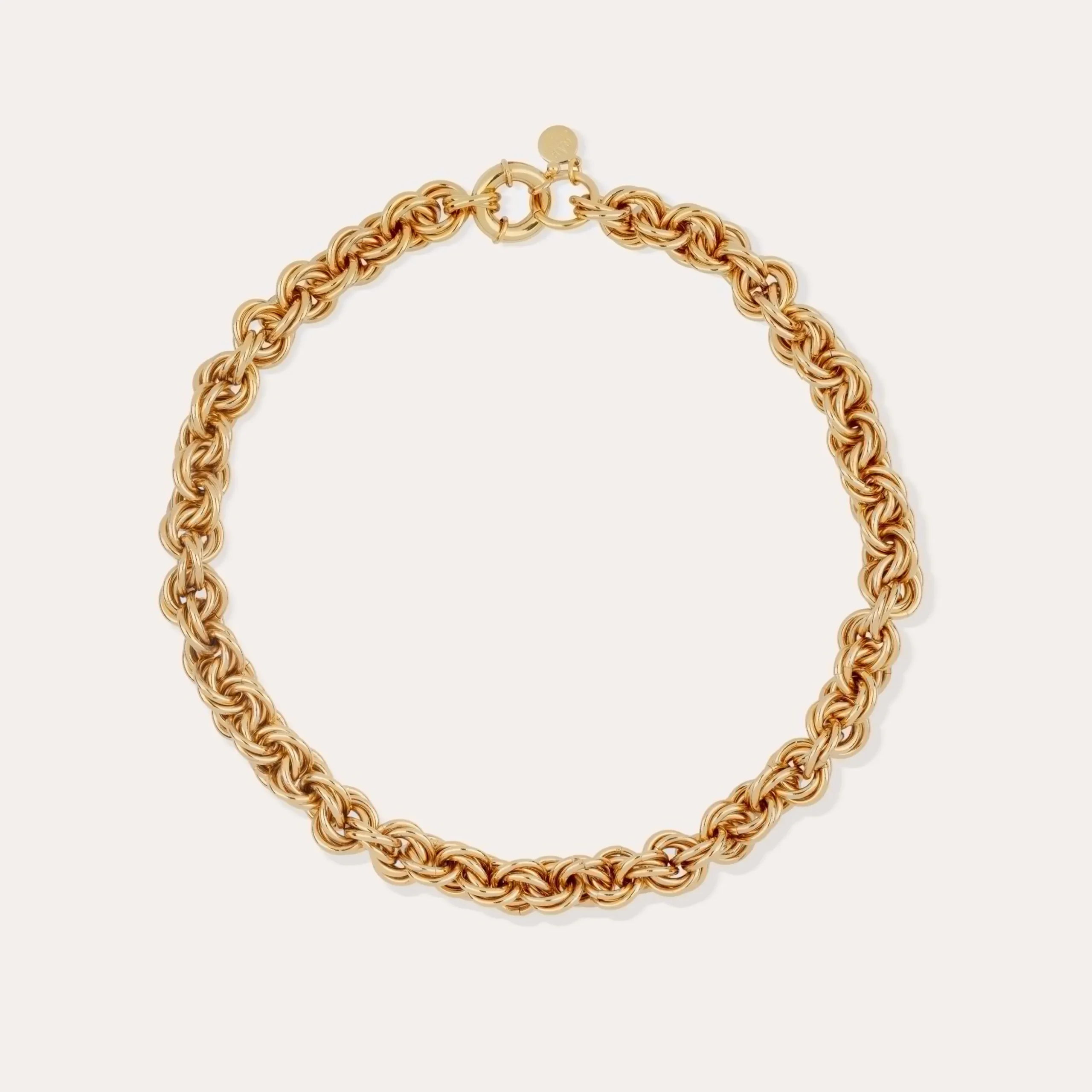 Collier Maille rond entrecroisé grand modèle