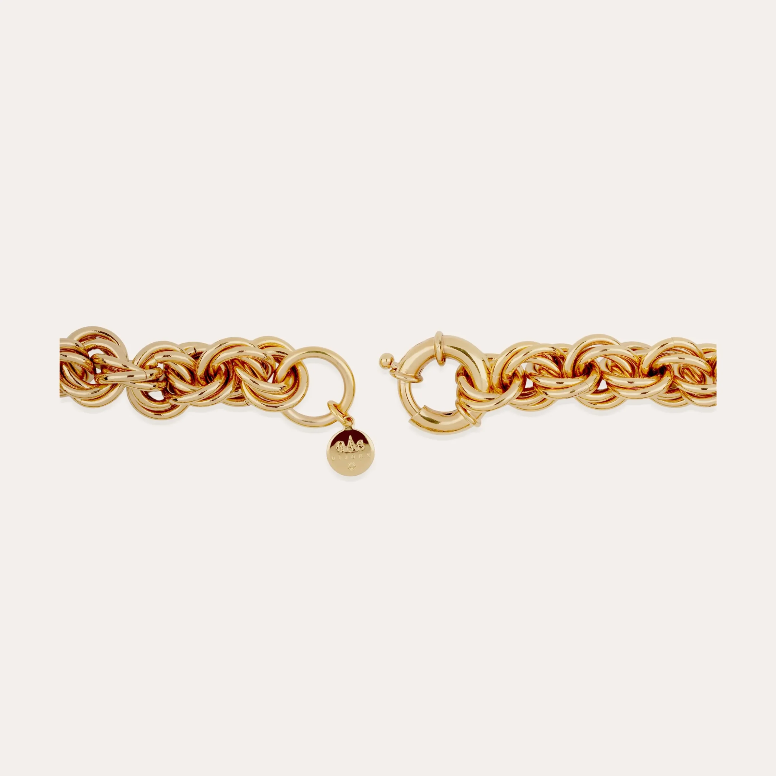 Collier Maille rond entrecroisé grand modèle