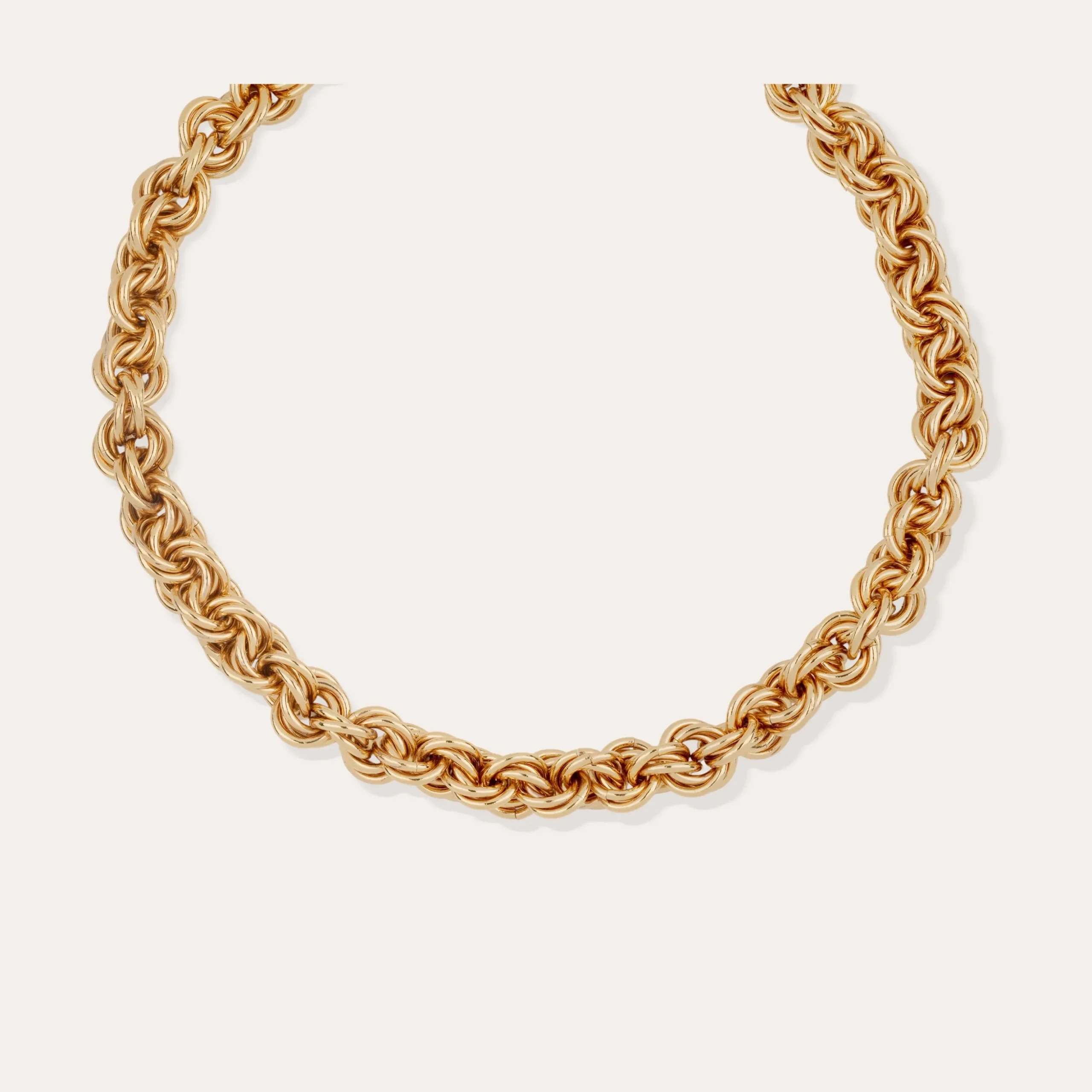 Collier Maille rond entrecroisé grand modèle