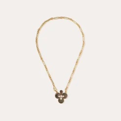 Collier Mirage Trèfle - Nacre grise