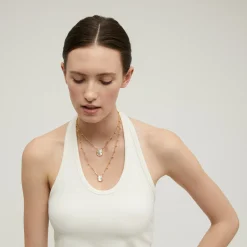 Collier Scapulaire Ovo - Nacre blanche