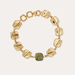 Collier Square Rainbow - Vessonite