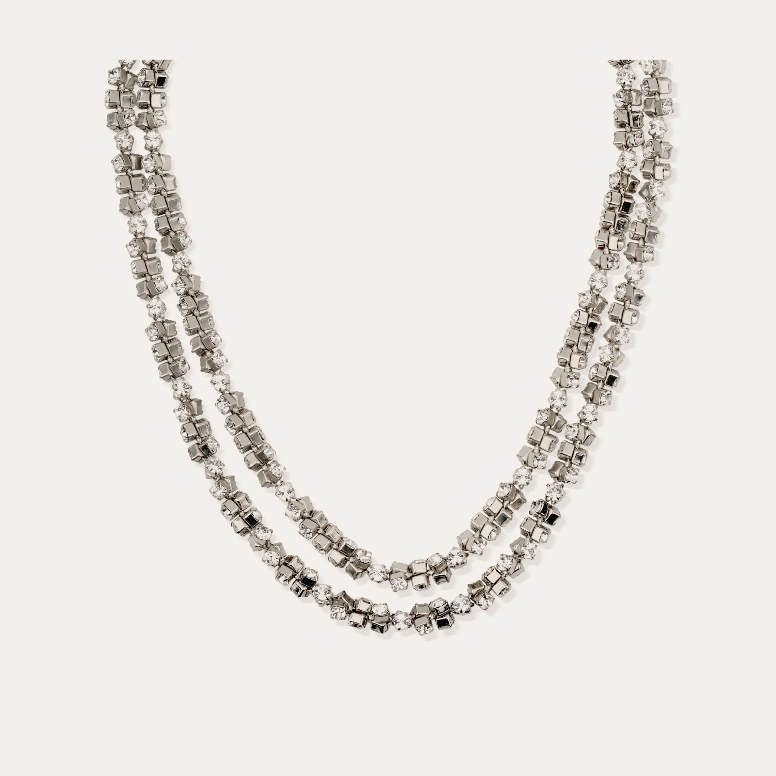 Collier Trevise finition rhodium