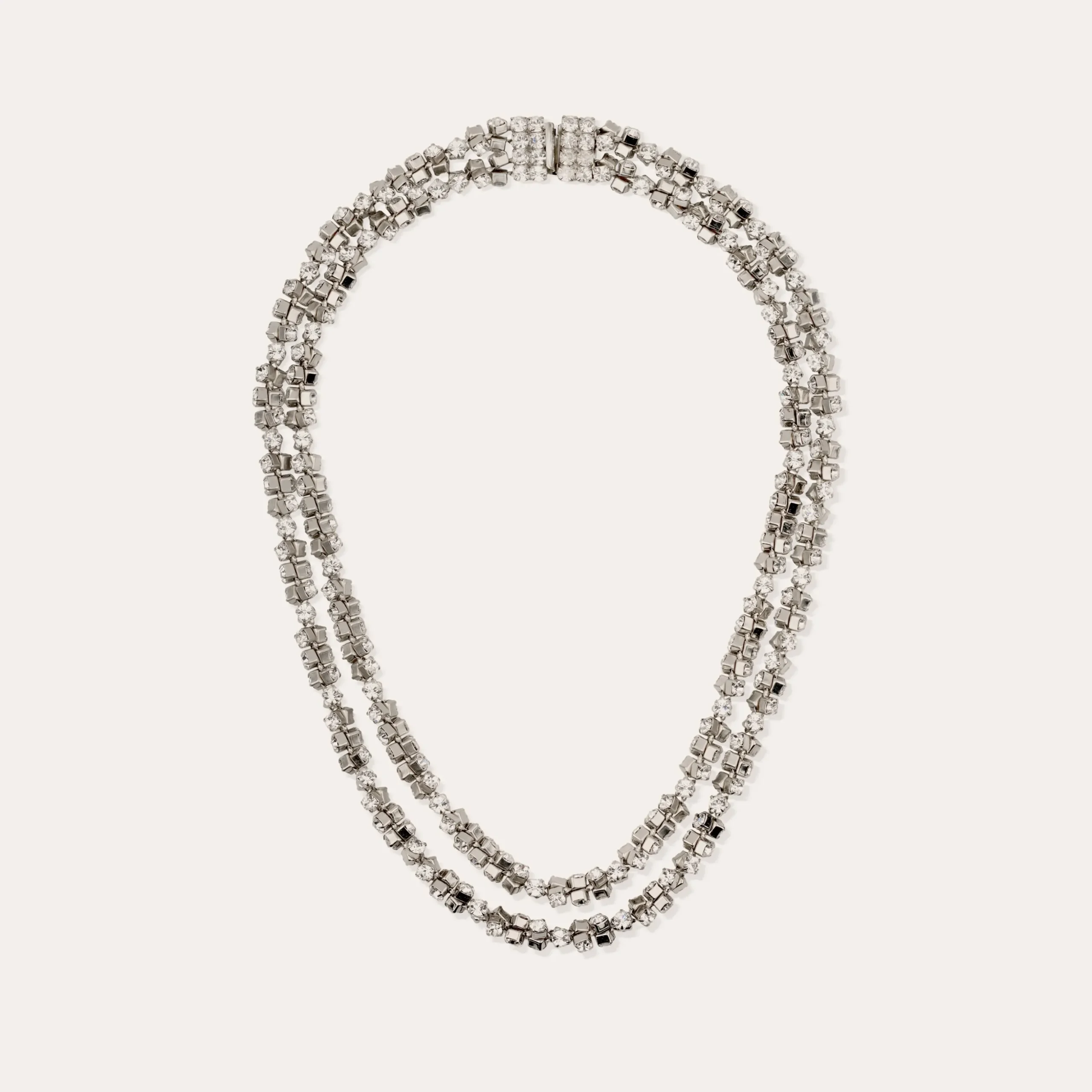 Collier Trevise finition rhodium