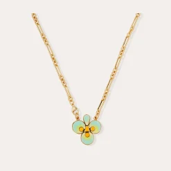 Collier Trèfle émail