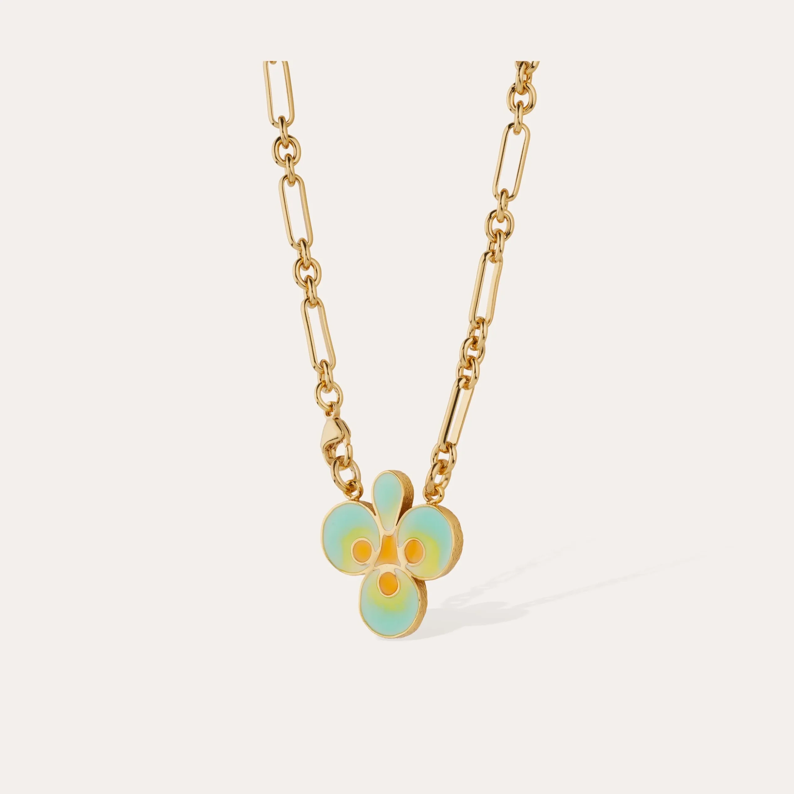Collier Trèfle émail
