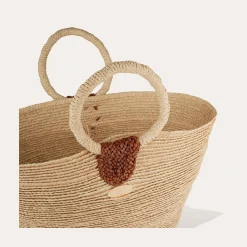 Sac panier Ponche raphia
