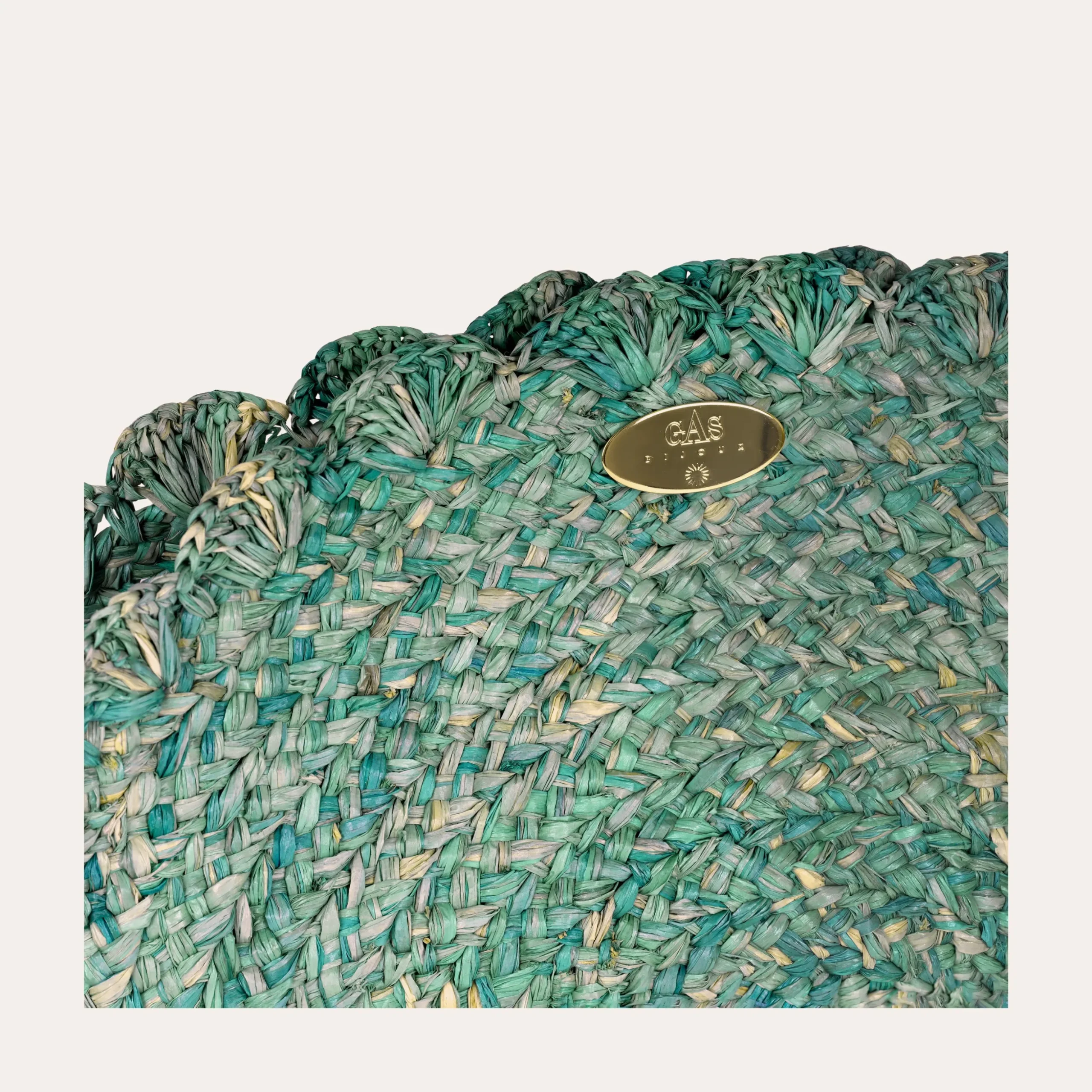 Sac pochette Sun raphia