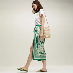 Sac seau Tahiti raphia